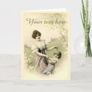 Carte Fallen Victorian Spring Time Dance