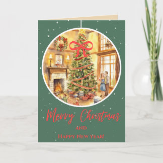 Carte Famille Christmas