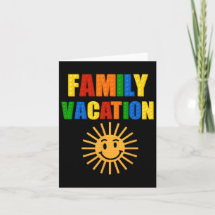 Carte Famille de briques de construction Vacances Bloc c