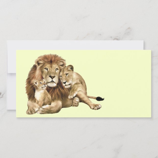 Carte Famille Lion (Devant)
