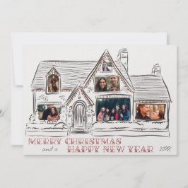 Carte famille maison de Noël Appartement