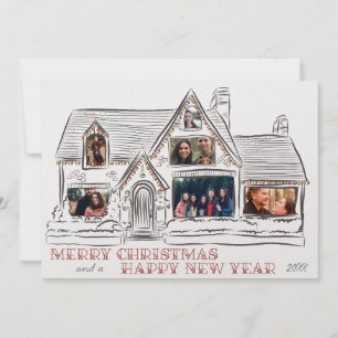 Carte famille maison de Noël Appartement