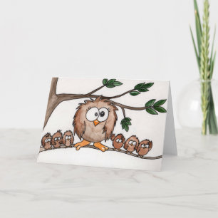 Carte Famille Owl