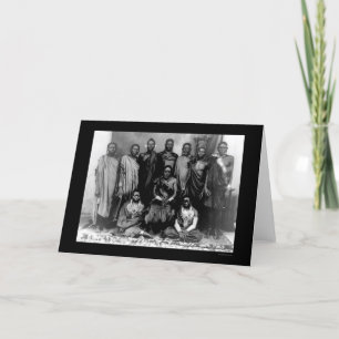 Carte Famille royale au Kenya 1909