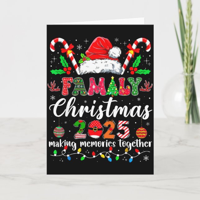 Carte Family Christmas 2025 Matching Santa Tee Xmas Paja (Devant)