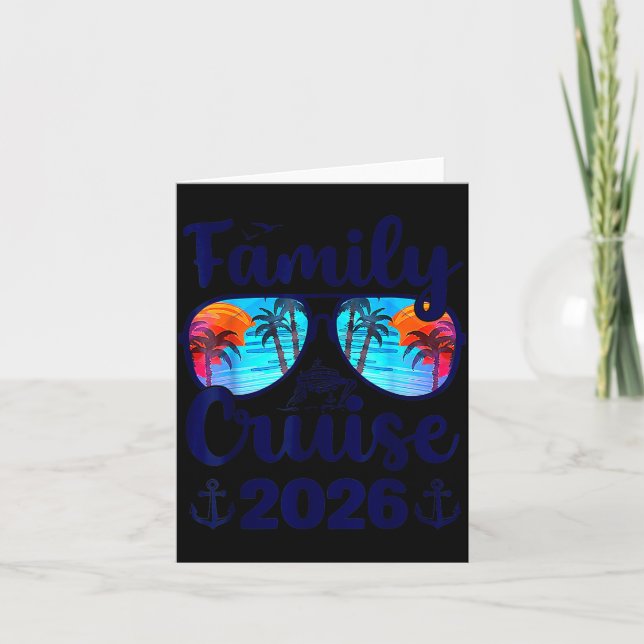 Carte Family Cruise 2026 Family Vacation Matching Family (Devant)