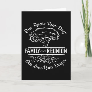 Carte Family Reunion 2021 Family Tree Heart Roots