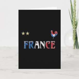 Carte Fan de football France Chemise Française
