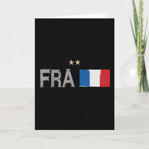 Carte Fan de football France Chemise Française