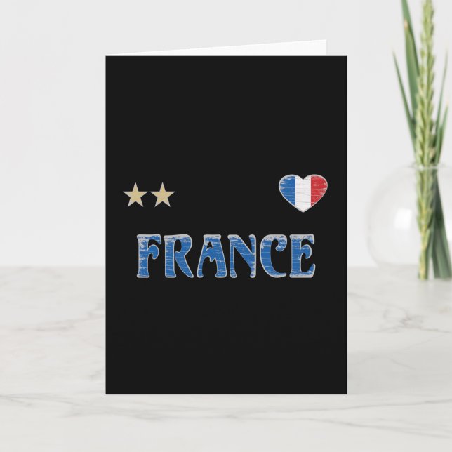 Carte Fan de football France Chemise Française (Devant)