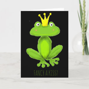 Carte Fancy A Kiss Prince Grenouille Dessin Animé Saint 