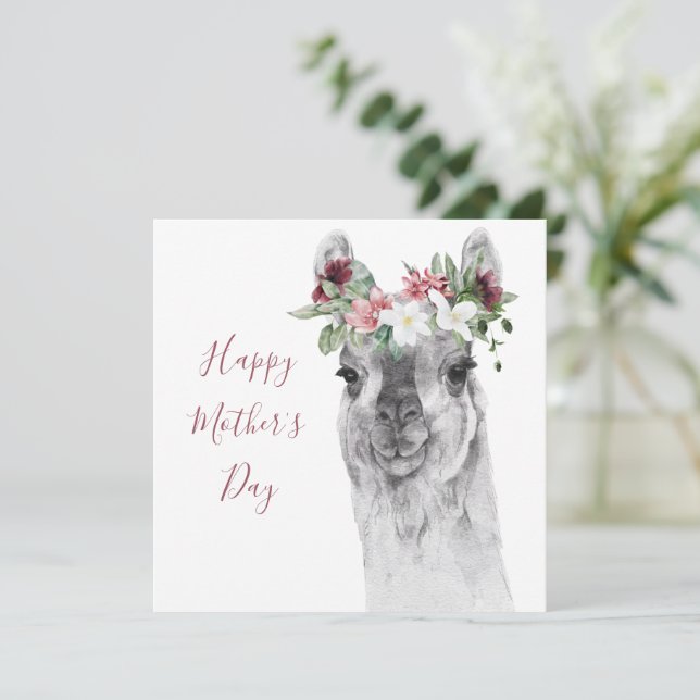 Carte Fancy Llama Fancy (Debout devant)
