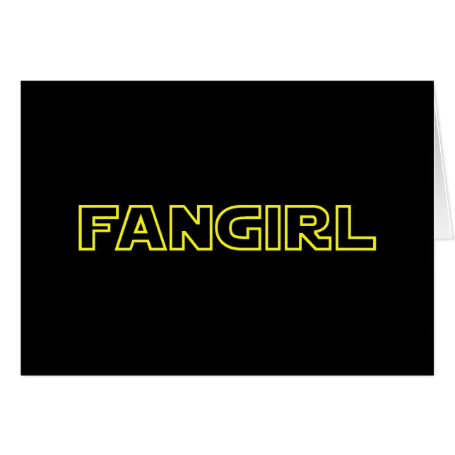 CARTE FANGIRL (Devant horizontal)