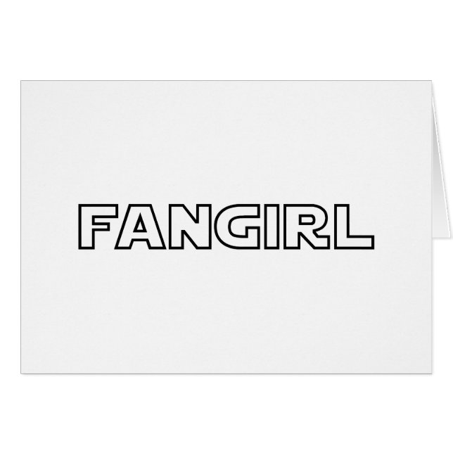 CARTE FANGIRL (Devant horizontal)