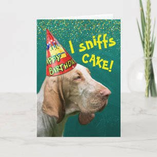 Carte Fantaisie Anniversaire Hound Casquette de la fête 