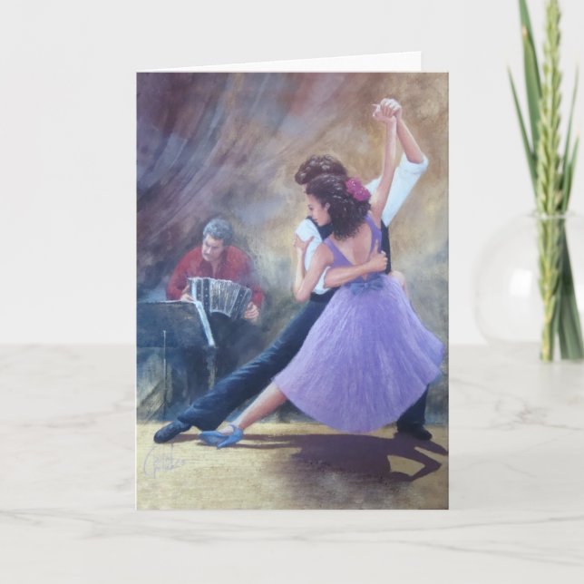 Carte fantaisie de tango (Devant)