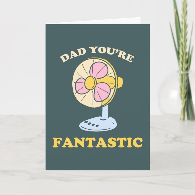 Carte Fantastic Fête des pères papa jeu de plaisanterie (Devant)