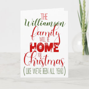 Carte Fantastique Maison Pour La Pandémie De Noël