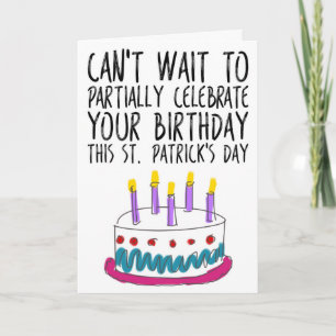Carte Fantastique Saint Patrick's Day Anniversaire