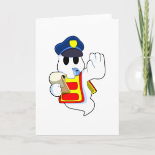 Carte Fantôme en policier avec Sifflet