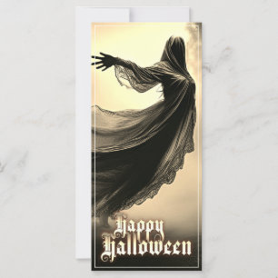 Carte Fantôme noir féminin dans Hellscape - Halloween