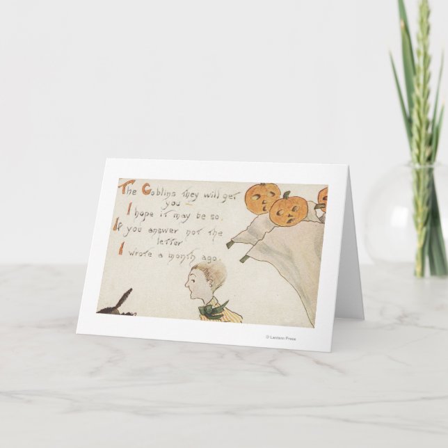 Carte Fantômes de GreetingJack-O-Lanterne de Halloween (Devant)