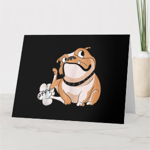 Carte Farnienter l'Amant de Pitbull Funny Bulldog Mère-c