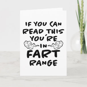 Carte Fart Range Drôle Drôle Dire Fun Bloating Farting C