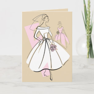 Carte Fashion Bride Neutral Groupe Texte beige