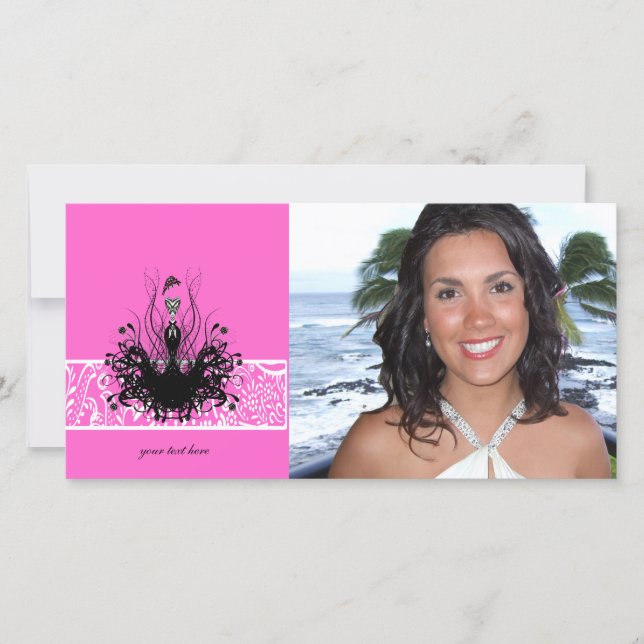 Carte Fashion Diva Invitations, Flyers et Stickers (Devant)
