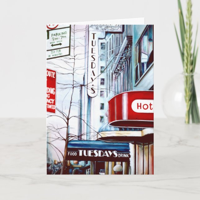 Carte Fat Tuesday's Eve, New York City Greeting Card (Devant)