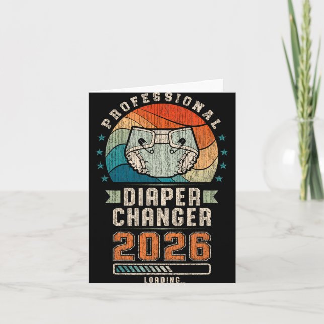 Carte Father To Be Future Daddy, Expecting Dad 2026 Diap (Devant)