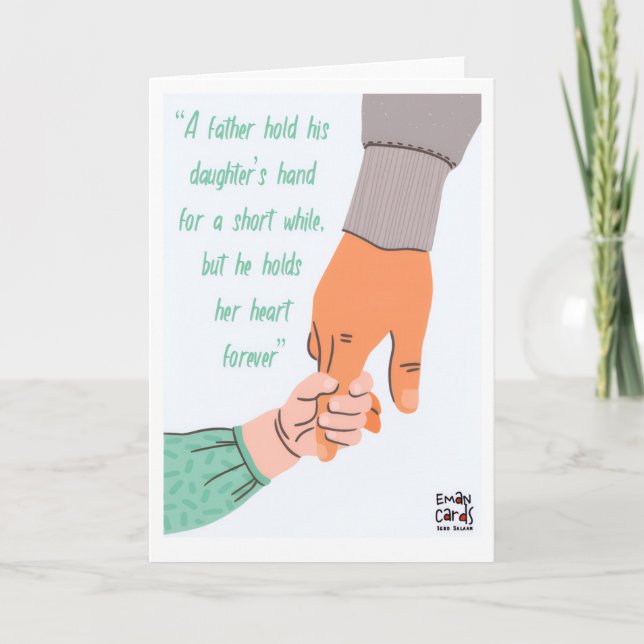 Carte Father's Day - by a daughter (Devant)