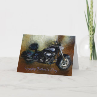 Carte Father's Day card with Harley motorcycle