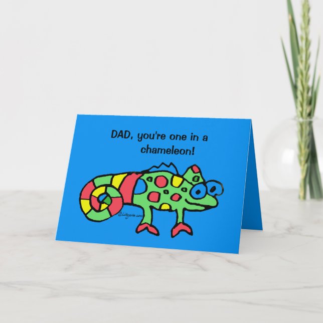 Carte Father's Day Chameleon Card (Devant)