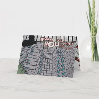 Carte Fatigué de la prison encore ? Mlle You Card