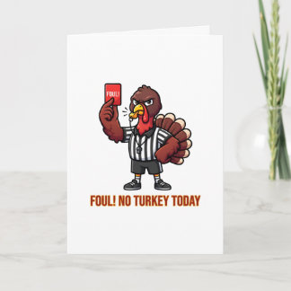 Carte Fautes Pas de dinde aujourd'hui Thanksgiving arbit