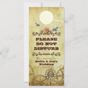 Carte Faux Antique Gold Victorian Steampunk Mariage