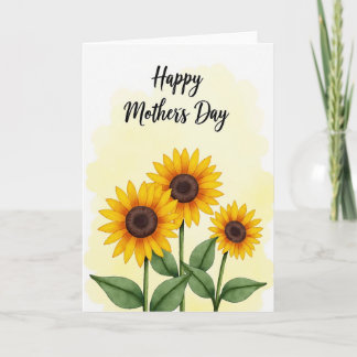 Carte Faux Foil Golden Floral Card