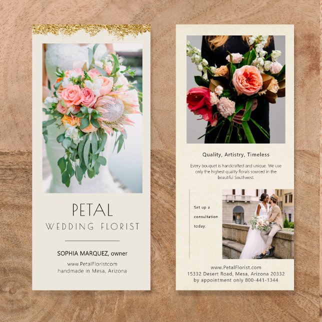 Carte Faux Gold Dip Creative Marketing (Créateur téléchargé)