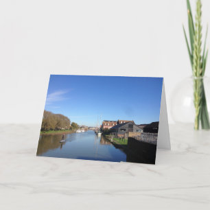 Carte Faversham Creek, Angleterre, avec Paddle Boarder