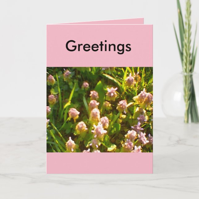 Carte Favoris de salutations printanières (Devant)