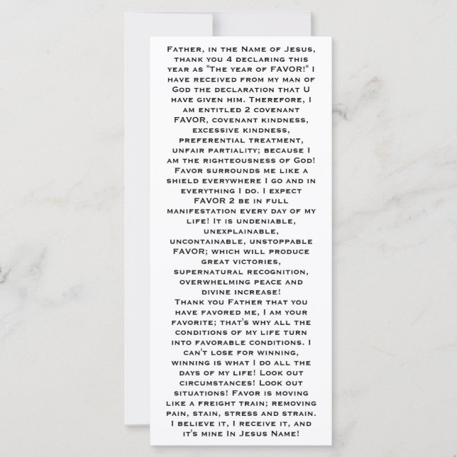 Carte Favoriser la poche (Devant)