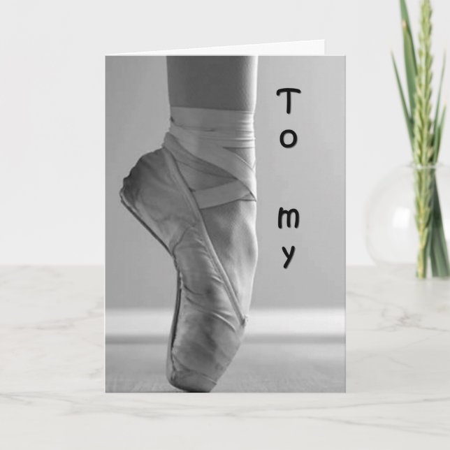 CARTE FAVORITE BALLERINA HAPPY BIRTHDAY (Devant)