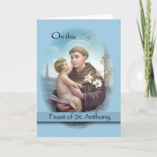 Carte Feast of St Anthony, Blue