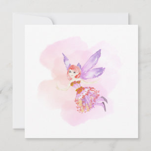 Carte "Fée aquarelle"