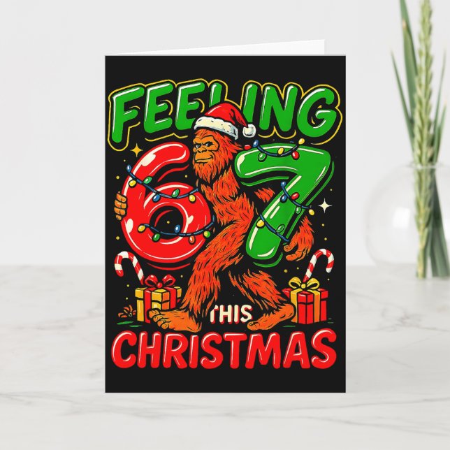 Carte Feeling 67 This Christmas Funny Bigfoot  (Devant)