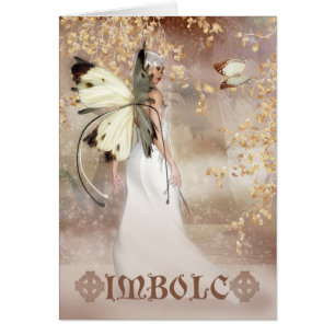 Carte féerique d'art d'imaginaire d'Imbolc -