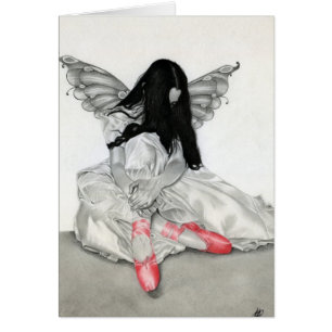 Carte féerique de ballerine