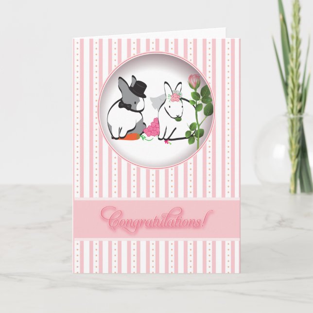 Carte Félicitation pour le mariage! (Devant)